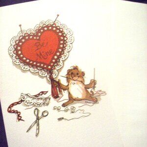 Suzy's Zoo Vintage Valentine Card -Greeting Card Collectible -1970's Era-